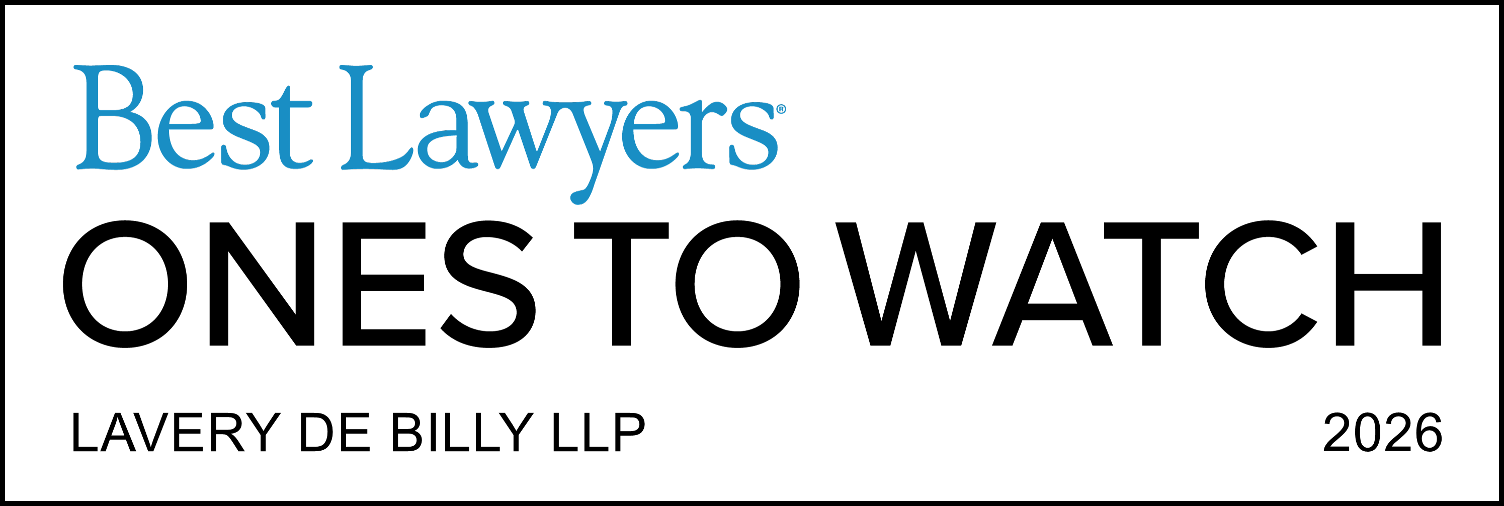 Best Lawyers - Ones to Watch 2026